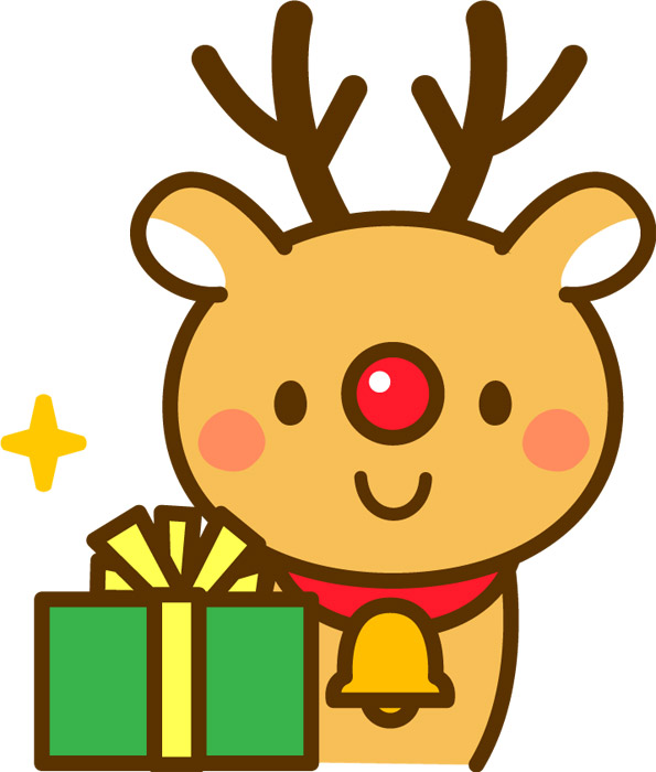 元のクリスマス イラスト トナカイ 無料 美しい花の画像