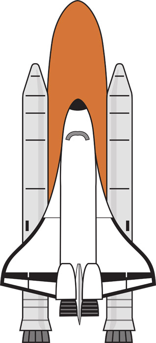 無料イラスト スペースシャトルのロケットとオービタ パブリックドメインq 著作権フリー画像素材集