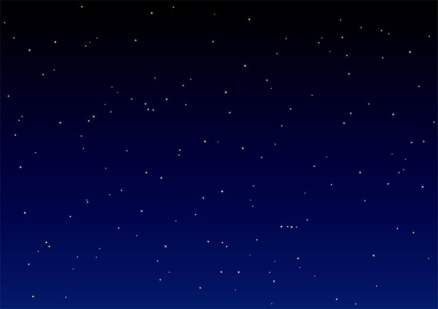 無料イラスト, ベクター, AI, 風景（イラスト）, 夜, 夜空, 星