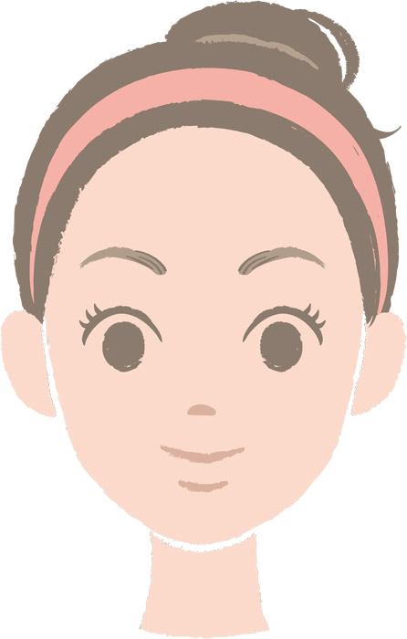 無料イラスト ヘアバンドをつけた女性の顔のアップ パブリックドメインq 著作権フリー画像素材集