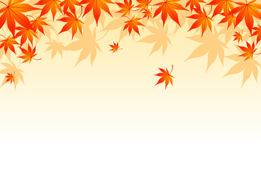 35 紅葉 背景 イラスト