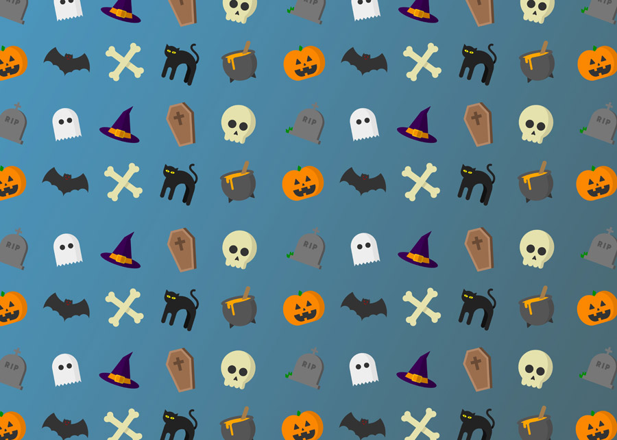 無料イラスト ハロウィンのパターン背景 パブリックドメインq 著作権フリー画像素材集