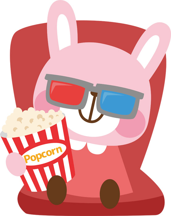 ポップコーン 映画 イラスト かわいい 動物画像無料