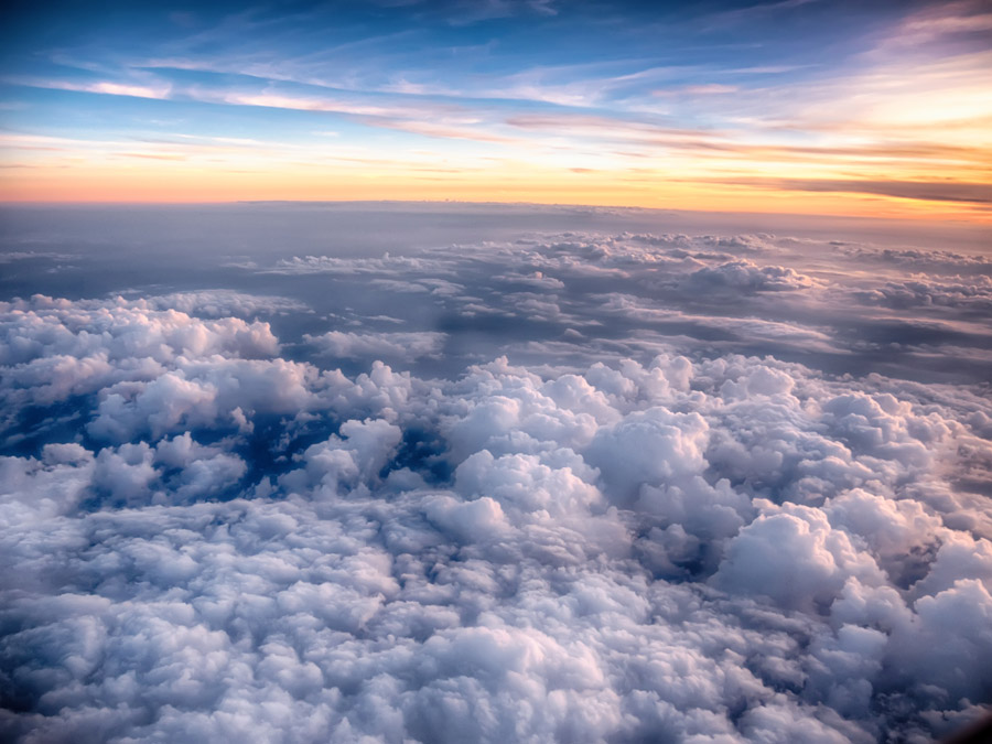 フリー写真, CC0 写真, 風景（写真）, 自然, 空, 雲, 雲海, 夕方（夕暮れ）, 夕焼け