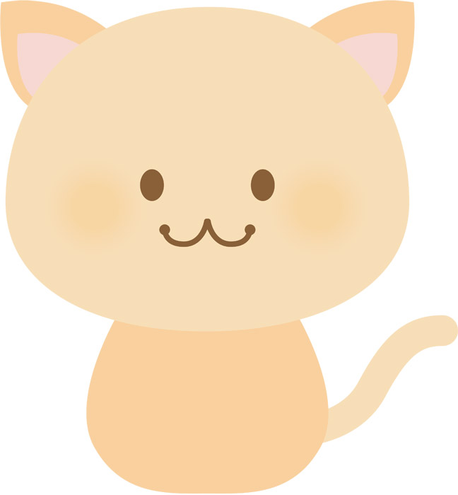 フリーイラスト かわいいネコ パブリックドメインq 著作権フリー画像素材集