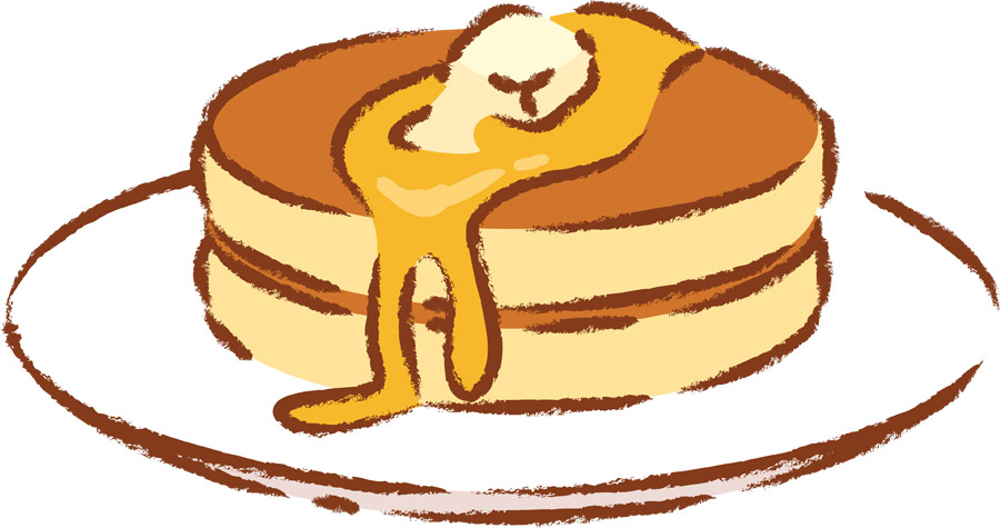 すべての動物の画像 ぜいたくホットケーキ イラスト 手書き