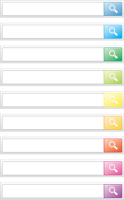 フリーイラスト 9色の検索ボックスのセット パブリックドメインq 著作権フリー画像素材集