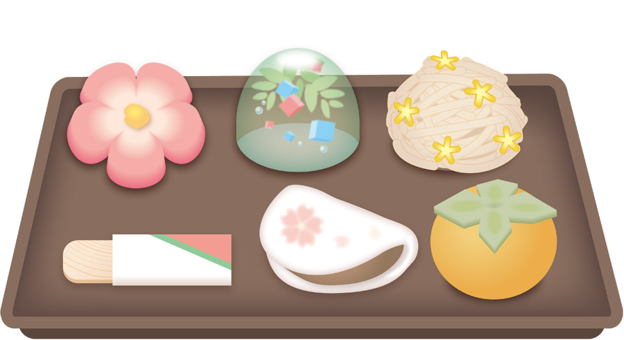 フリーイラスト 詰め合わせの和菓子 パブリックドメインq 著作権