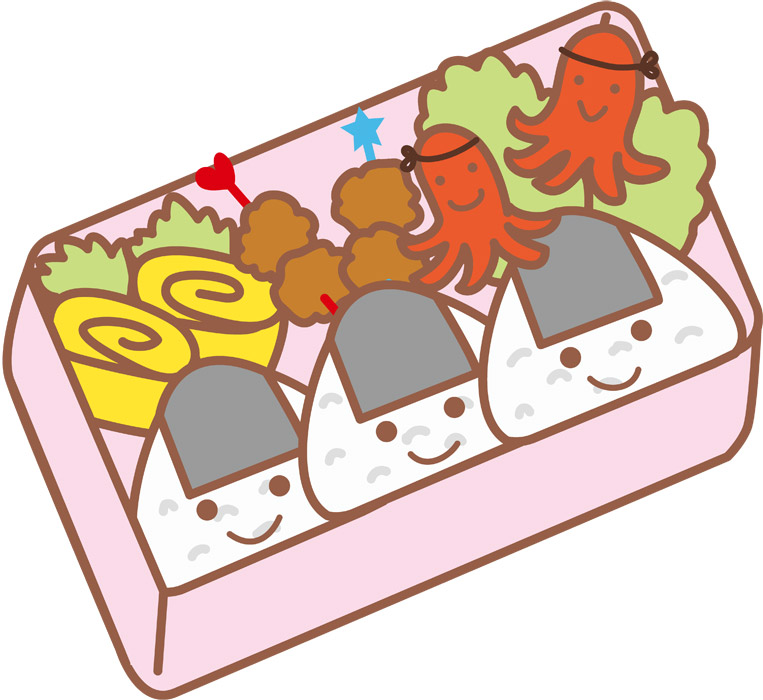 フリーイラスト かわいいお弁当 パブリックドメインq 著作権フリー画像素材集