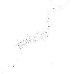 日本地図 パブリックドメインq 著作権フリー画像素材集