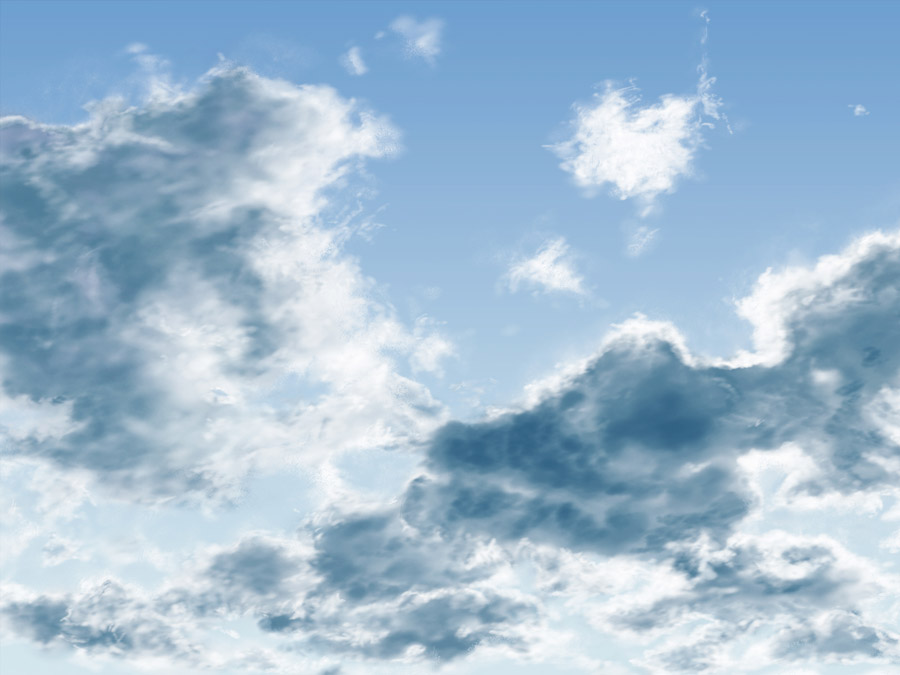 風景（イラスト）, 空, 雲