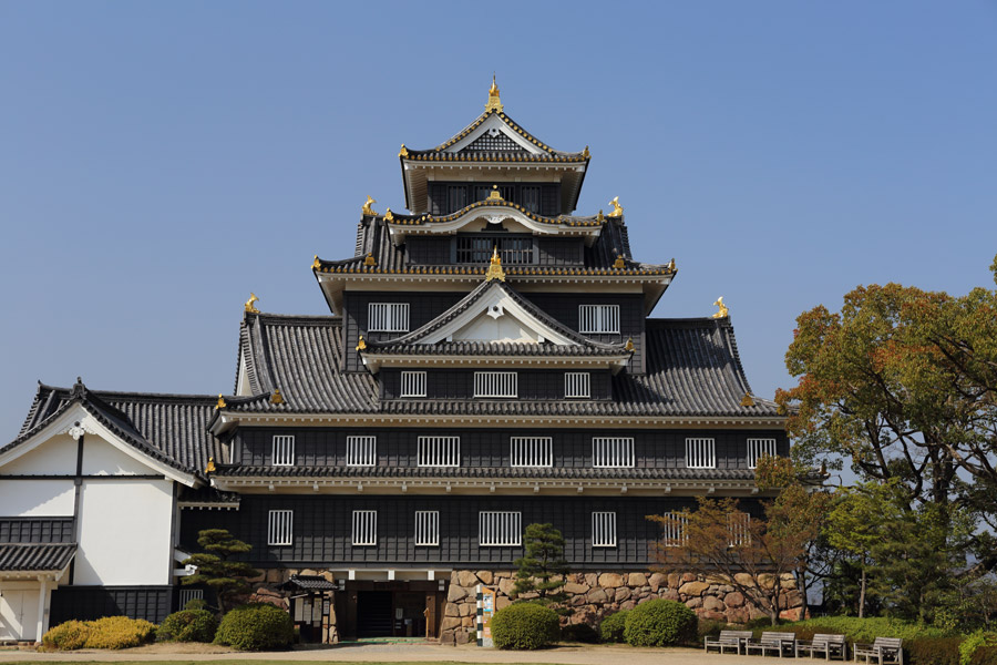 風景（写真）, 建築物（建物）, 城（要塞）, 日本, 岡山県, 岡山城