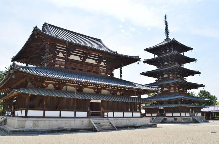 風景（写真）, 建築物（建物）, 寺院（仏閣）, 法隆寺, 五重塔, 日本, 奈良県, 日本の観光地