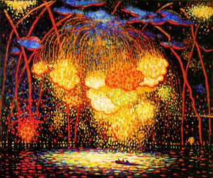 フリー絵画 エドワード・ミドルトン・マニゴールト 「ロケット」 （1909）