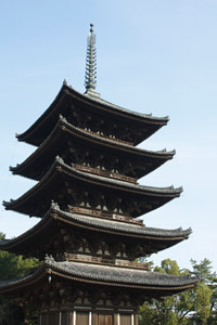 フリー写真 興福寺の五重塔