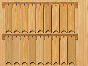 フリーイラスト お品書き札