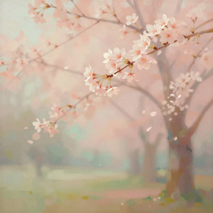 AI画像 花が咲いた桜の木