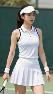AI画像 女子テニスプレイヤー