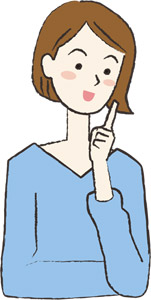 フリーイラスト アドバイスする女性