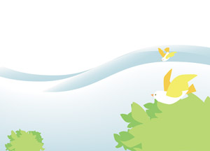 フリーイラスト 飛んでいる鳥の背景