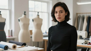 AI画像 ファッションデザイナーの外国人女性