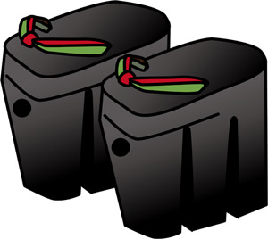 フリーイラスト 三枚歯下駄