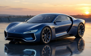 AI画像 ジャガーの電気自動車コンセプトカー Type 00