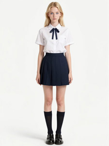 AI画像 学生服姿の外国人の女子学生