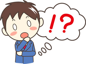 フリーイラスト 何が何だかさっぱり分からない男子学生
