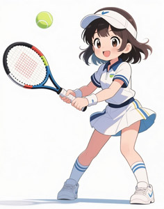 AI画像 テニス部の女の子