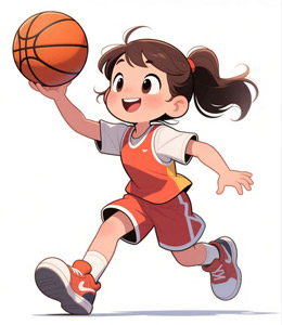 AI画像 バスケ部の女の子