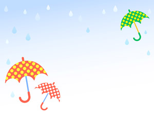 フリーイラスト 雨と傘の背景