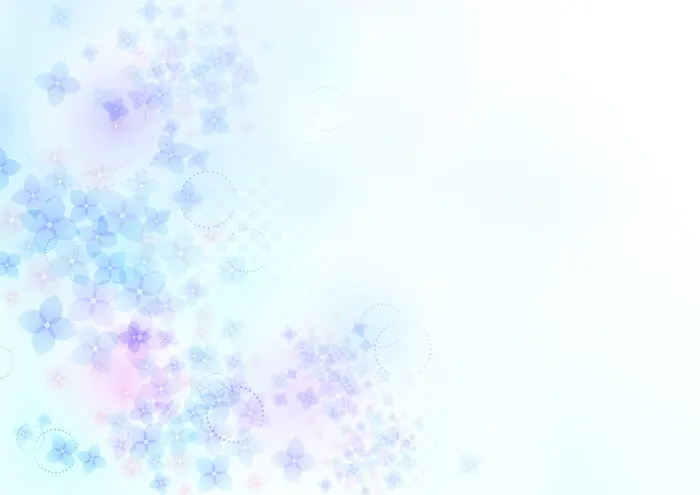 フリーイラスト, CC0 イラスト, ベクター, AI, 背景（イラスト）, 花（イラスト）, 紫陽花（アジサイ）, 6月, 梅雨