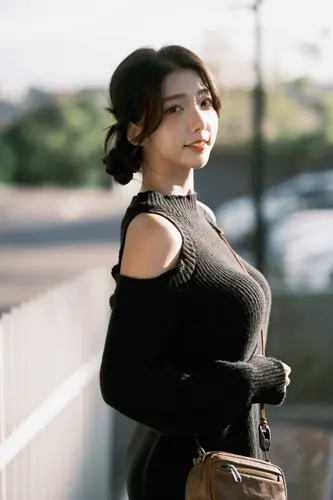 フリー写真, 人物（写真）, 女性（写真）, アジア人女性, 若い女性, ポートレイト, 台湾人, ニット姿