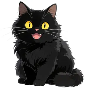 AI画像 黒猫