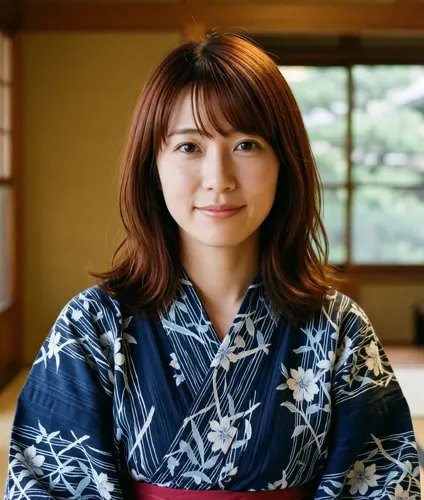 フリーAI画像, CC0 AI画像, 写真（AI画像）, 人物（AI画像）, 女性（AI画像）, アジア人女性, 若い女性, ポートレイト, 和服姿, 浴衣, 旅館