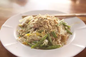 フリー写真 タイ料理のパッタイ