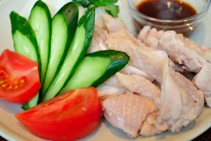 フリー写真 タイ料理のカオマンガイ