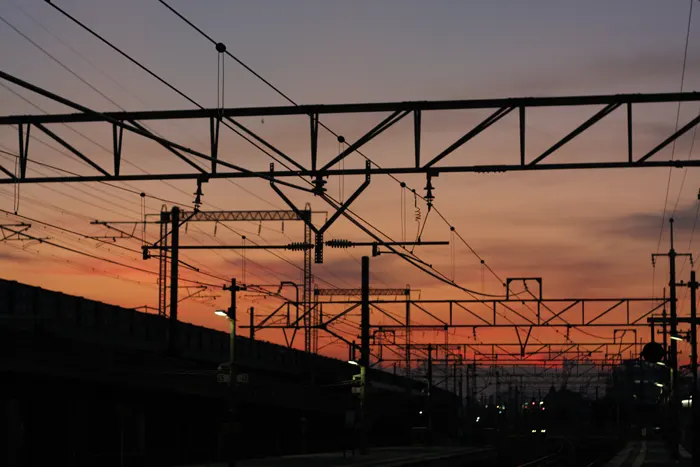 フリー写真, CC0 写真, 風景（写真）, 日暮れ, 鉄道駅