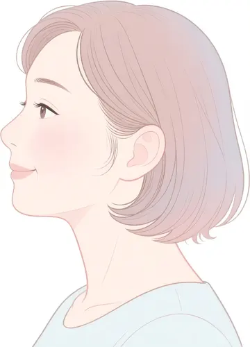 フリーAI画像, CC0 AI画像, イラスト（AI画像）, 人物（AI画像）, 女性（AI画像）, 中年女性, 横顔