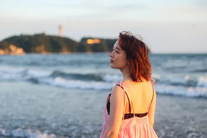 フリー写真, CC0 写真, 人物（写真）, 女性（写真）, アジア人女性, 若い女性, ポートレイト, 日本人, 海