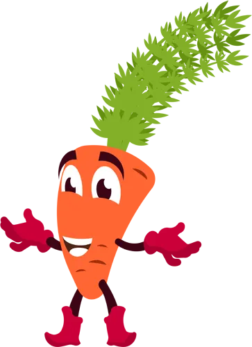 フリーイラスト, CC0 イラスト, ベクター, AI, キャラクター, 野菜, 人参（ニンジン）