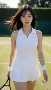 AI画像 若い女性テニス選手