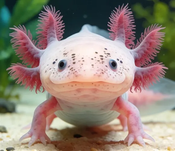 フリーAI画像, CC0 AI画像, 写真（AI画像）, 動物（AI画像）, 両生類, ウーパールーパー, メキシコサラマンダー