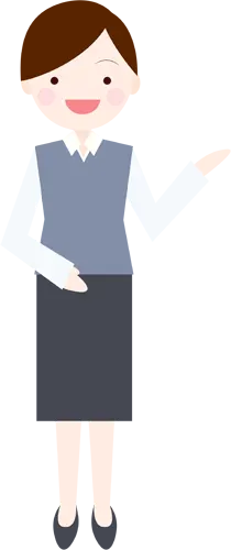 フリーイラスト, CC0 イラスト, ベクター, AI, 人物（イラスト）, 女性（イラスト）, ビジネス, 仕事, 職業, オフィスレディ（OL）, 事務服, 全身（イラスト）, 案内する, 紹介する