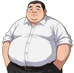AI画像 太ったおじさん