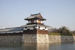 フリー写真 広島城二の丸の太鼓櫓