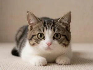 AI画像 キジ白の子猫