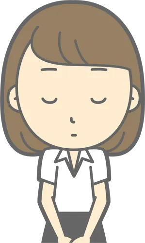 フリーイラスト, CC0 イラスト, ベクター, AI, 人物（イラスト）, 女性（イラスト）, 若い女性, シリーズ（434）, ビジネス, 仕事, 職業, ビジネスウーマン, オフィスレディ（OL）, お辞儀, 挨拶