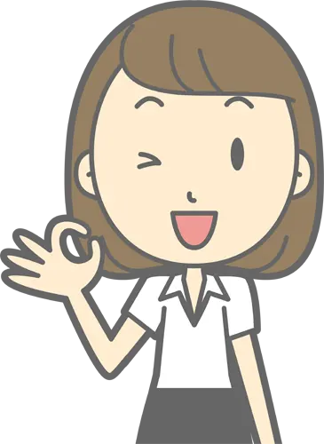 フリーイラスト, CC0 イラスト, ベクター, AI, 人物（イラスト）, 女性（イラスト）, 若い女性, シリーズ（434）, ビジネス, 仕事, 職業, ビジネスウーマン, オフィスレディ（OL）, OKサイン